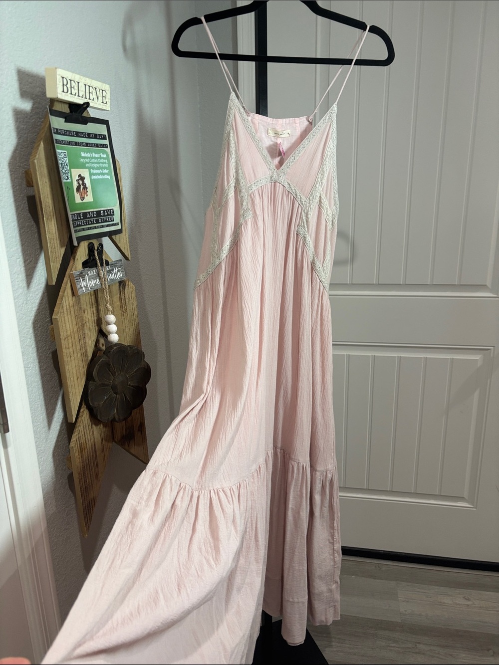 Elegant Pink Maxi Dress